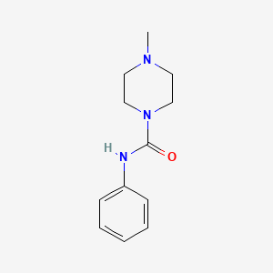 4-Methyl-N-phenylpiperazine-1-carboxamide chemical structure (CAS 65766-72-5)