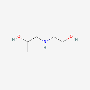 1-((2-Hydroxyethyl)amino)propan-2-ol chemical structure (CAS 6579-55-1)