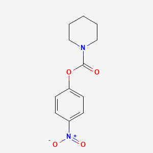 4-Nitrophenyl piperidine-1-carboxylate chemical structure (CAS 65815-76-1)