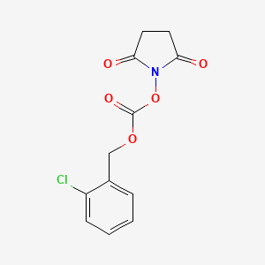 2-Chlorobenzyl (2,5-dioxopyrrolidin-1-yl) carbonate chemical structure (CAS 65853-65-8)