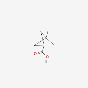 3-Methylbicyclo[1.1.1]pentane-1-carboxylic acid chemical structure (CAS 65862-01-3)