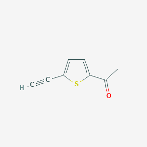 1-(5-Ethynylthiophen-2-yl)ethanone chemical structure (CAS 658701-97-4)