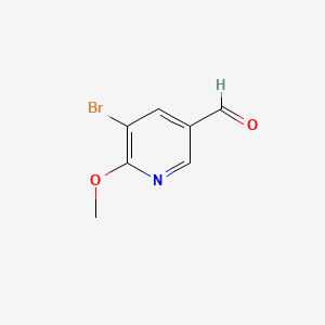 5-Bromo-6-methoxynicotinaldehyde chemical structure (CAS 65873-73-6)