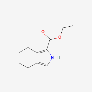 Ethyl 4,5,6,7-Tetrahydroisoindole-1-carboxylate chemical structure (CAS 65880-17-3)