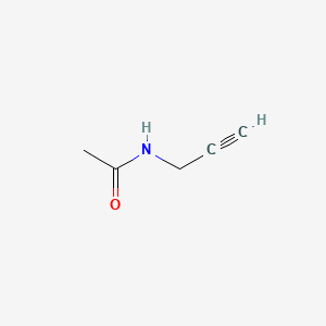 N-(Prop-2-yn-1-yl)acetamide chemical structure (CAS 65881-41-6)