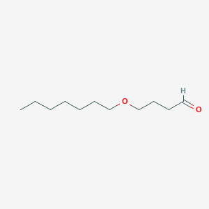 4-(Heptyloxy)butanal chemical structure (CAS 65885-35-0)