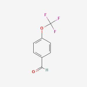 4-(Trifluoromethoxy)benzaldehyde chemical structure (CAS 659-28-9)