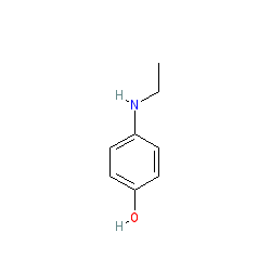 4-(Ethylamino)phenol chemical structure (CAS 659-34-7)