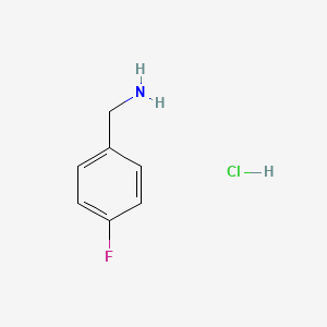 (4-Fluorophenyl)methanamine hydrochloride chemical structure (CAS 659-41-6)