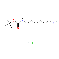 tert-Butyl (6-aminohexyl)carbamate hydrochloride chemical structure (CAS 65915-94-8)