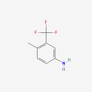 4-Methyl-3-(trifluoromethyl)aniline chemical structure (CAS 65934-74-9)