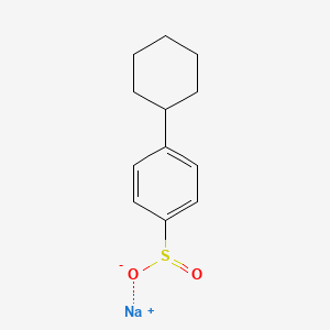 Sodium 4-cyclohexylbenzenesulfinate chemical structure (CAS 65946-86-3)