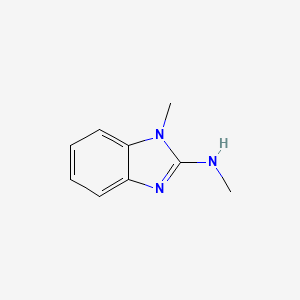 N,1-Dimethyl-1H-benzo[d]imidazol-2-amine chemical structure (CAS 6595-21-7)