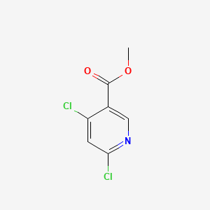 Methyl 4,6-dichloronicotinate chemical structure (CAS 65973-52-6)