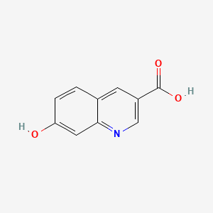 7-Hydroxyquinoline-3-carboxylic acid chemical structure (CAS 659730-27-5)