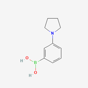 3-(Pyrrolidino)phenylboronic acid chemical structure (CAS 659731-18-7)