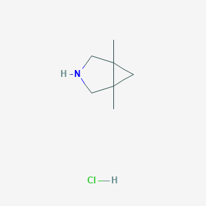 1,5-Dimethyl-3-azabicyclo[3.1.0]hexane hydrochloride chemical structure (CAS 659736-71-7)