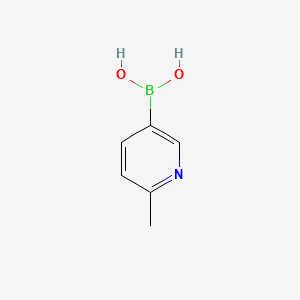 (6-Methylpyridin-3-yl)boronic acid chemical structure (CAS 659742-21-9)