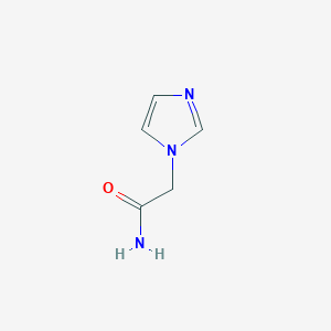 2-(1H-Imidazol-1-yl)acetamide chemical structure (CAS 65991-91-5)