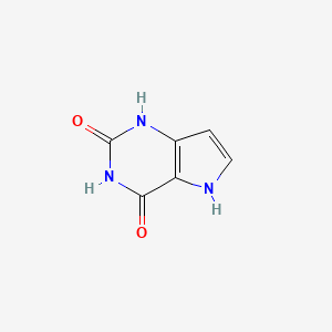 1H-Pyrrolo[3,2-d]pyrimidine-2,4(3H,5H)-dione chemical structure (CAS 65996-50-1)