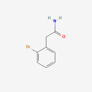 2-(2-Bromophenyl)acetamide chemical structure (CAS 65999-53-3)