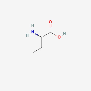 (S)-2-Aminopentanoic acid chemical structure (CAS 6600-40-4)