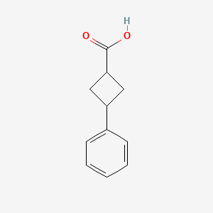 3-Phenylcyclobutanecarboxylic acid chemical structure (CAS 66016-28-2)