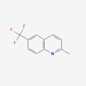 2-Methyl-6-(trifluoromethyl)quinoline chemical structure (CAS 66023-21-0)