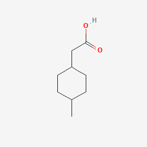2-(4-Methylcyclohexyl)acetic acid chemical structure (CAS 6603-71-0)