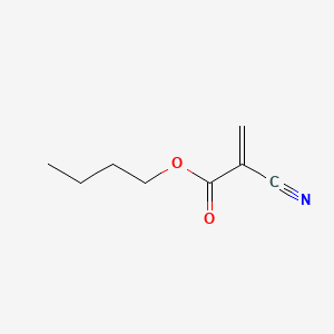 Butyl 2-cyanoacrylate chemical structure (CAS 6606-65-1)