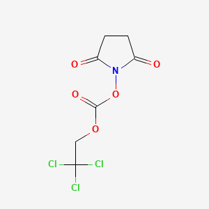 2,5-Dioxopyrrolidin-1-yl (2,2,2-trichloroethyl) carbonate chemical structure (CAS 66065-85-8)