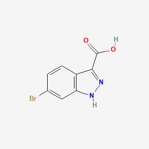 6-Bromo-1H-indazole-3-carboxylic acid chemical structure (CAS 660823-36-9)