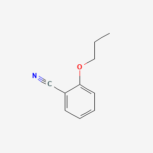 2-Propoxybenzonitrile chemical structure (CAS 6609-58-1)