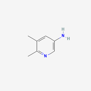 5,6-Dimethylpyridin-3-amine chemical structure (CAS 66093-07-0)