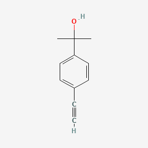 2-(4-Ethynylphenyl)propan-2-ol chemical structure (CAS 66106-97-6)