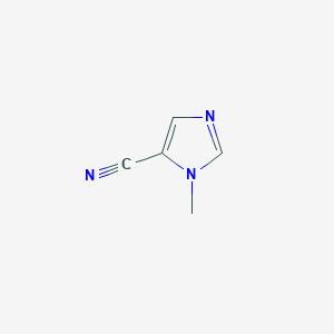 1-Methyl-1H-imidazole-5-carbonitrile chemical structure (CAS 66121-66-2)