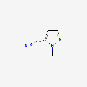 1-Methyl-1H-pyrazole-5-carbonitrile chemical structure (CAS 66121-72-0)