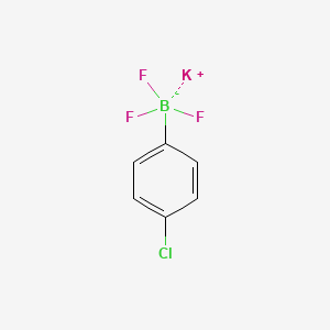 Potassium (4-chlorophenyl)trifluoroborate chemical structure (CAS 661465-44-7)