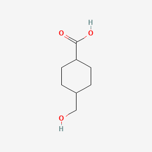 trans-4-(Hydroxymethyl)cyclohexanecarboxylic acid chemical structure (CAS 66185-74-8)
