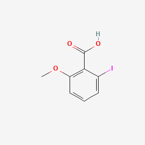 2-Iodo-6-methoxybenzoic acid chemical structure (CAS 66195-39-9)