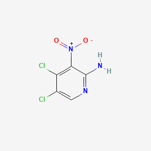 4,5-Dichloro-3-nitropyridin-2-amine chemical structure (CAS 662116-67-8)