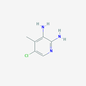 5-Chloro-4-methylpyridine-2,3-diamine chemical structure (CAS 662117-20-6)