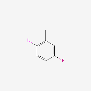 4-Fluoro-1-iodo-2-methylbenzene chemical structure (CAS 66256-28-8)