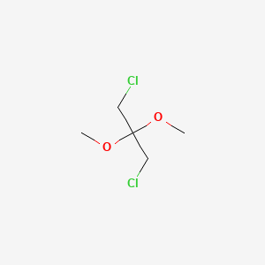 1,3-Dichloro-2,2-dimethoxypropane chemical structure (CAS 6626-57-9)