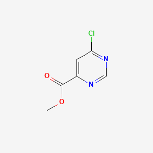 Methyl 6-chloropyrimidine-4-carboxylate chemical structure (CAS 6627-22-1)