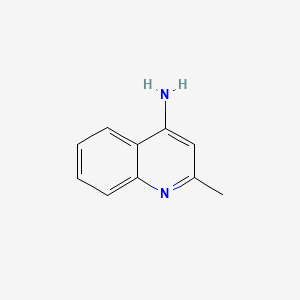 2-Methylquinolin-4-amine chemical structure (CAS 6628-04-2)