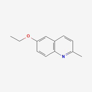 2-Methyl-6-ethoxyquinoline chemical structure (CAS 6628-28-0)
