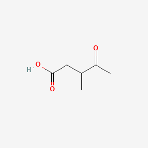3-Methyl-4-oxopentanoic acid chemical structure (CAS 6628-79-1)