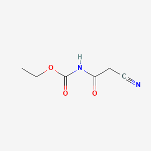 N-Cyanoacetylurethane chemical structure (CAS 6629-04-5)