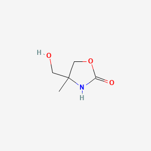 4-(Hydroxymethyl)-4-methyloxazolidin-2-one chemical structure (CAS 6629-85-2)
